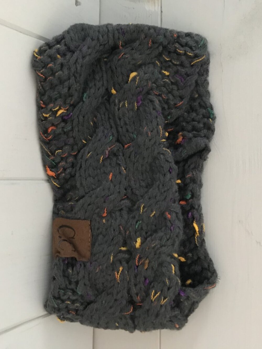 NEW Knit Headband Charcoal Gray